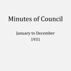 Randwick City Council - Minutes - 1931