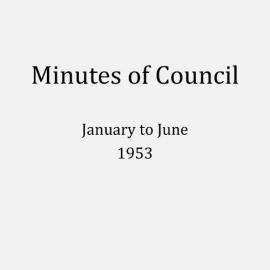 Randwick City Council - Minutes - 1953 January to June