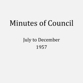 Randwick City Council - Minutes - 1957 July to December