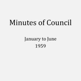 Randwick City Council - Minutes - 1959 January to June