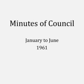 Randwick City Council - Minutes - 1961 January to June