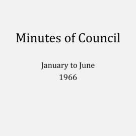 Randwick City Council - Minutes - 1966 January to June