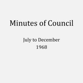 Randwick City Council - Minutes - 1968 July to December