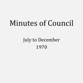 Randwick City Council - Minutes - 1970 July to December