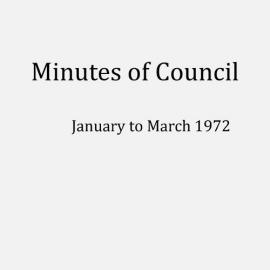 Randwick City Council - Minutes - 1972 January to March