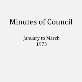 Randwick City Council - Minutes - 1973 January to March