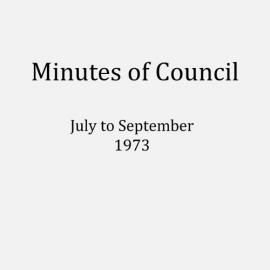 Randwick City Council - Minutes - 1973 July to September