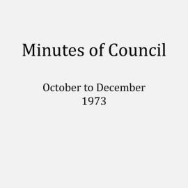 Randwick City Council - Minutes - 1973 October to December