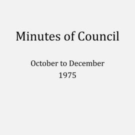 Randwick City Council - Minutes - 1975 October to December
