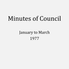 Randwick City Council - Minutes - 1977 January to March