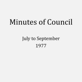 Randwick City Council - Minutes - 1977 July to September