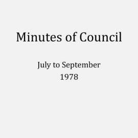 Randwick City Council - Minutes - 1978 July to September