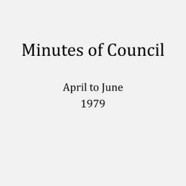 Randwick City Council - Minutes - 1979 April to June