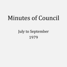Randwick City Council - Minutes - 1979 July to September