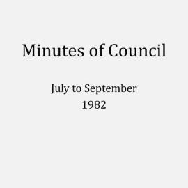 Randwick City Council - Minutes - 1982 July to September