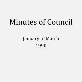 Randwick City Council - Minutes - 1990 January to March