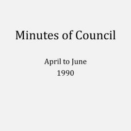 Randwick City Council - Minutes - 1990 April to June