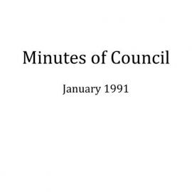 Randwick City Council - Minutes - 1991 January