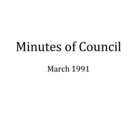 Randwick City Council - Minutes - 1991 March