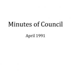 Randwick City Council - Minutes - 1991 April