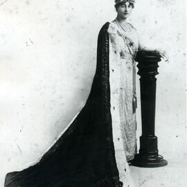 Mrs Hyman Goldstein being presented at court