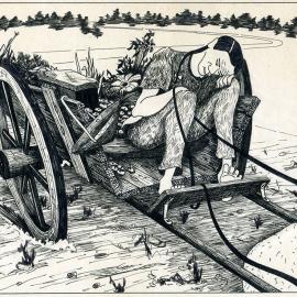 Cartoon of Chinese market garden driver