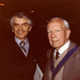 Mayor John Ford and Mr W Forbes-Hamilton