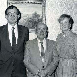 Bob Carr, David Crofts and Phyllis Newnham