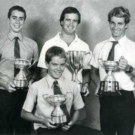 Marcellin College Students with trophies