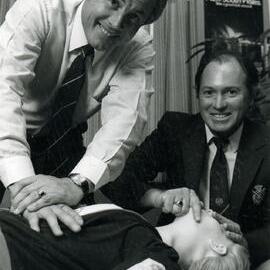 Mr. Cleary and Mr. Roszer demonstrate CPR