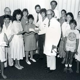 Cheque presentation by the Thalassaemia Society of N.S.W.