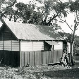 One of the little huts at the Yarra Bay Pleasure Grounds