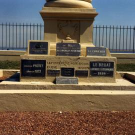 Base of the La Perouse memorial, East Side