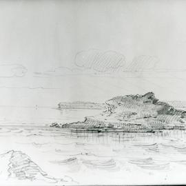Drawing of Bare Island