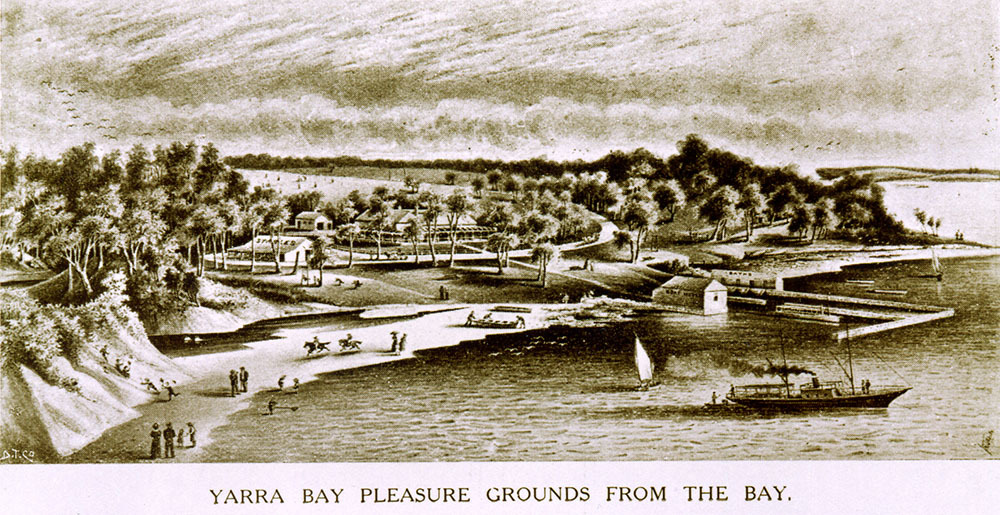 Drawing of Yarra Bay Pleasure Grounds