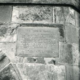 Macquarie Watchtower Plaque