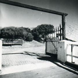 Bare Island Fort entrance gate
