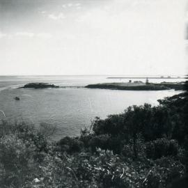 View of Bare Island across Congwong Bay