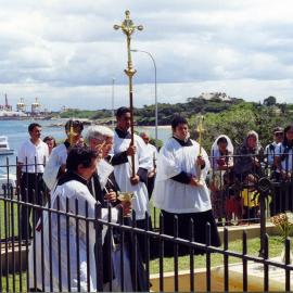 Commemorating the first catholic mass in Australia at Pere Recevaurs' grave