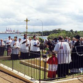 Commemorating the first catholic mass in Australia at Pere Recevaurs' grave
