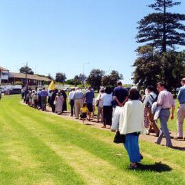 Procession commemorating the first catholic mass held in Australia
