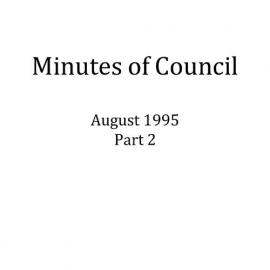 Randwick City Council - Minutes - 1995 Aug part 2