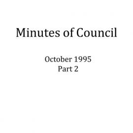Randwick City Council - Minutes - 1995 Oct part 2