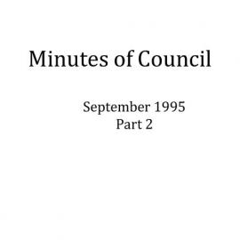 Randwick City Council - Minutes - 1995 Sep part 2