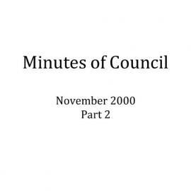 Randwick City Council - Minutes - 2000 Nov part 2