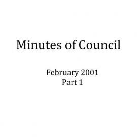 Randwick City Council - Minutes - 2001 Feb part 1