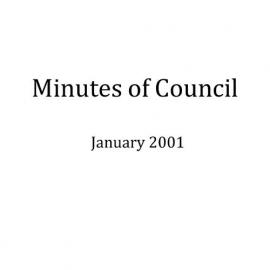 Randwick City Council - Minutes - 2001 Jan