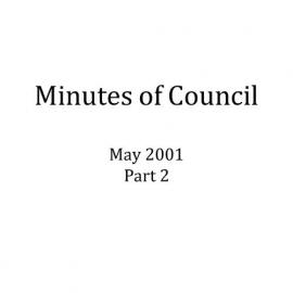 Randwick City Council - Minutes - 2001 May part 2