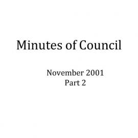 Randwick City Council - Minutes - 2001 Nov part 2