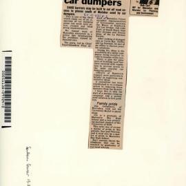 Sand bars to wreck local car dumpers